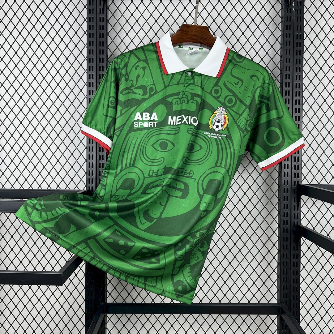 Camiseta Retro México 1998 1ª Equipación - NationKits Camiseta México 1998 1ª Equipación